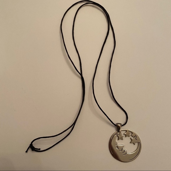 Macy’s sterling silver stars moon pendant necklace - Picture 7 of 11